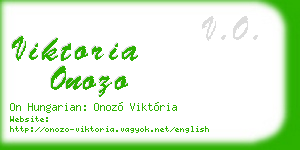 viktoria onozo business card
